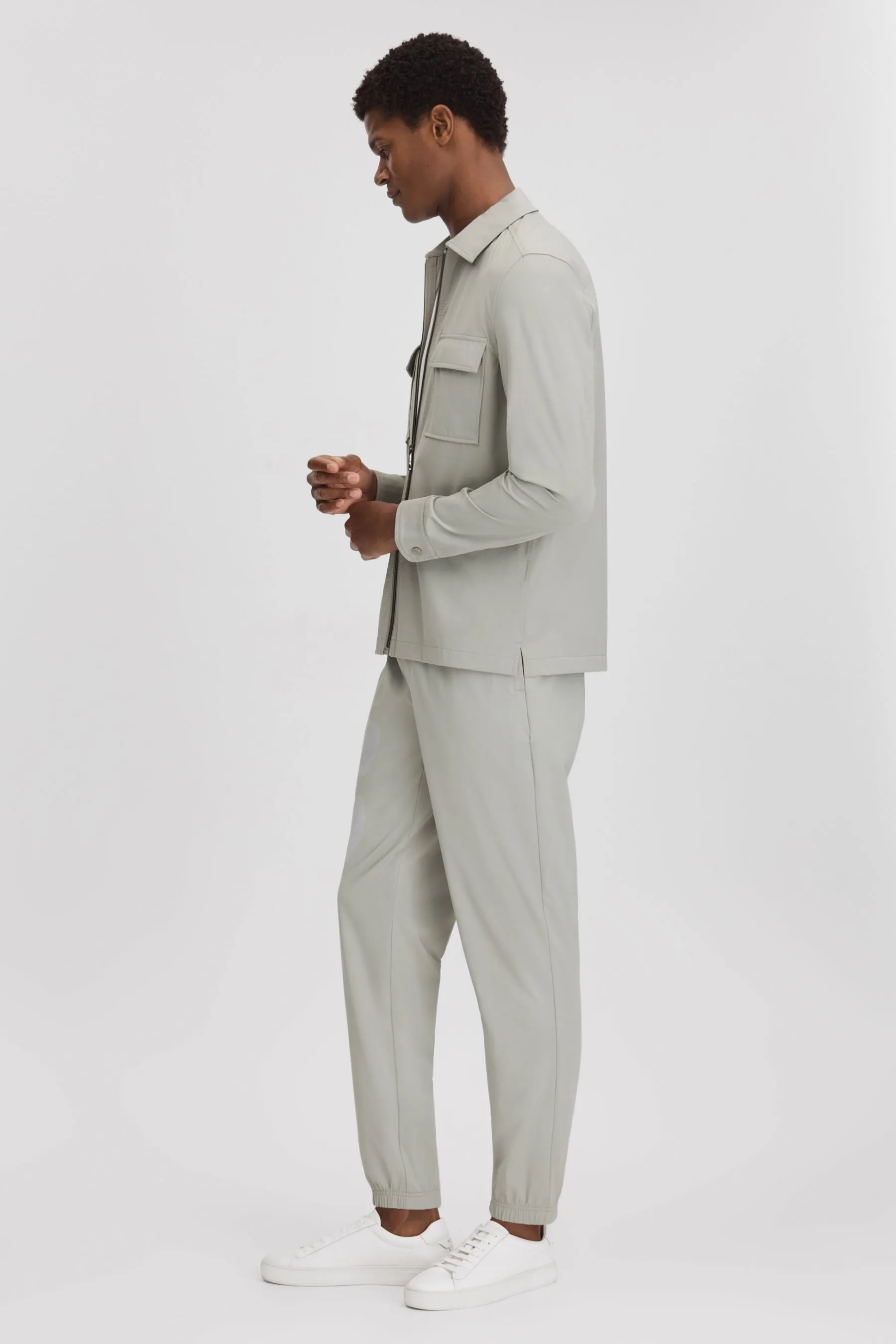 Reiss Rival - Pantaloni da jogging tecnica elasticizzata in vita    