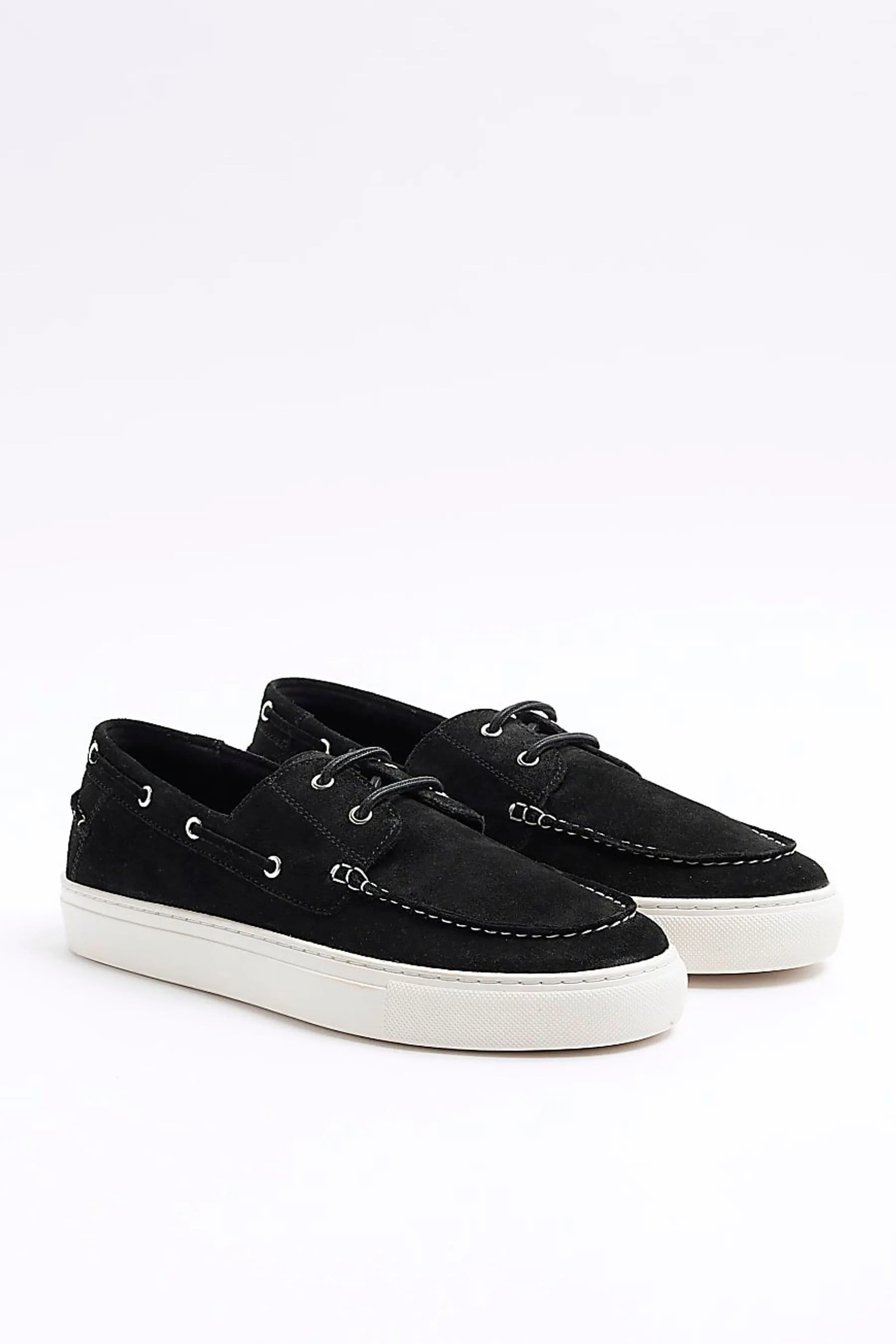 River Island - Mocassini da barca scamosciati