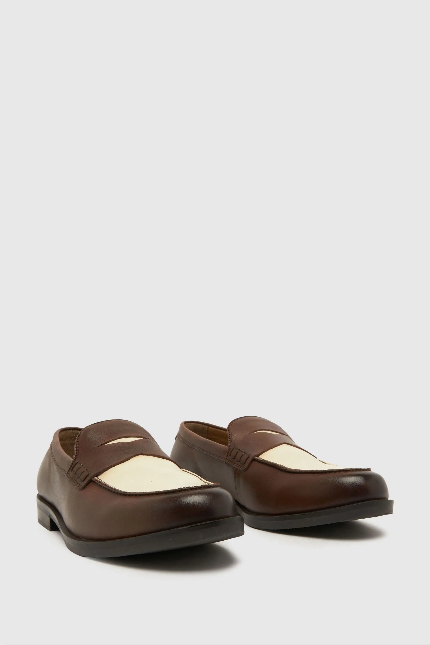 Schuh - Rufus - Marrone a contrasto - Mocassini