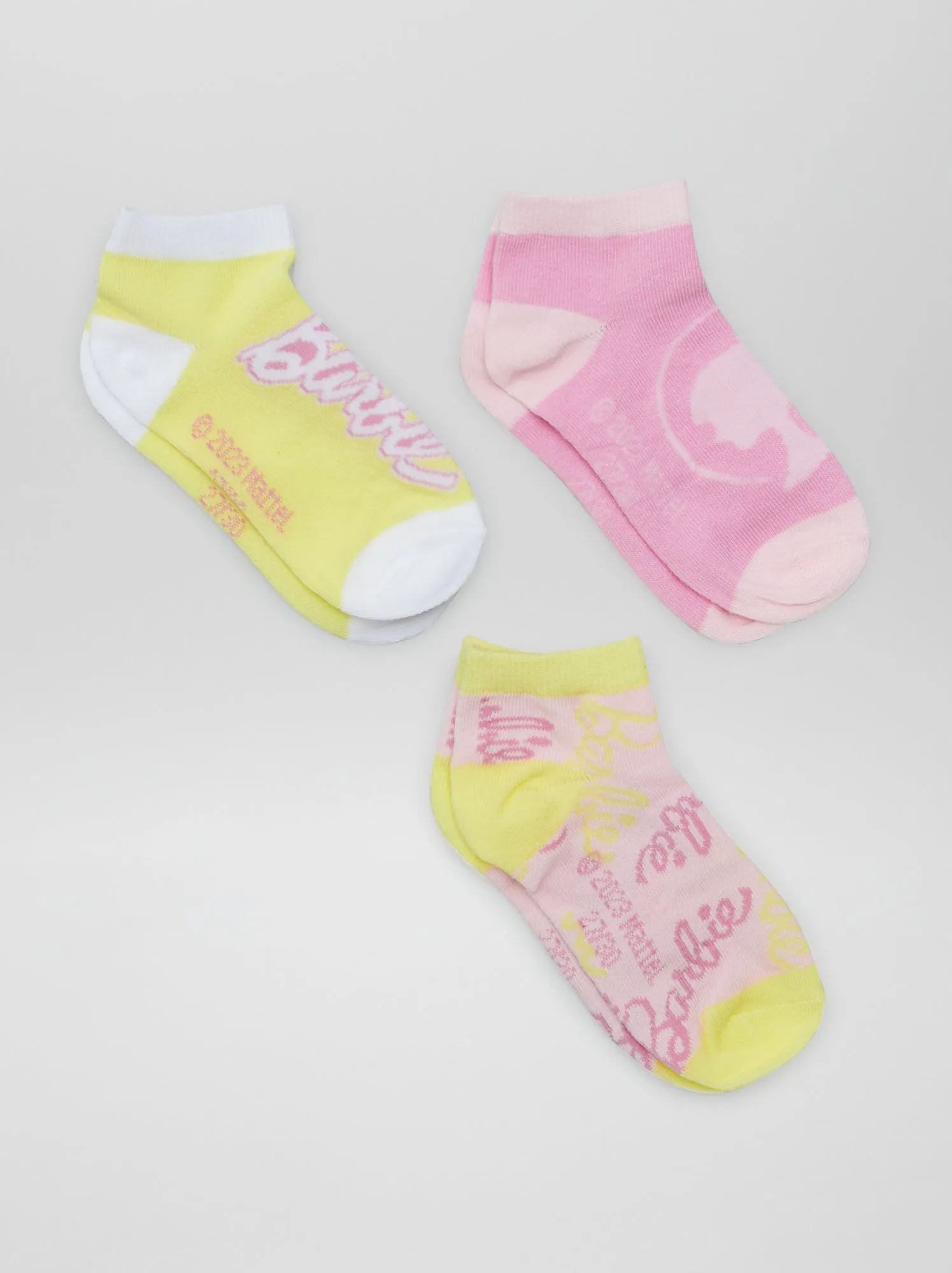 Set di 3 paia di calzini 'Barbie' - ROSA