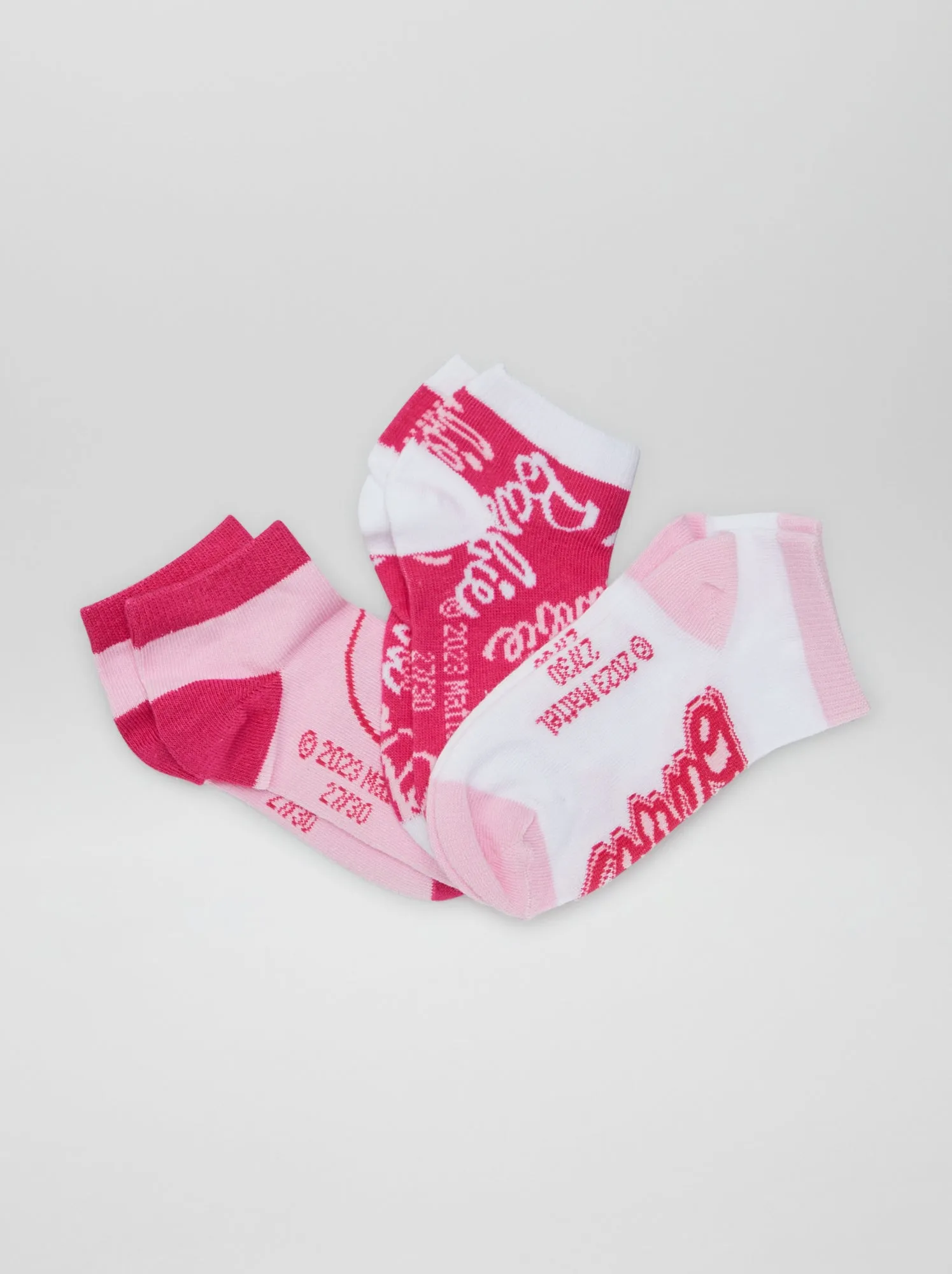 Set di 3 paia di calzini 'Barbie' - ROSSO