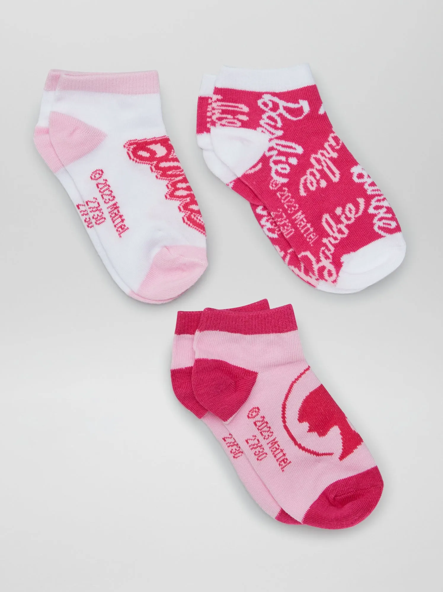 Set di 3 paia di calzini 'Barbie' - ROSSO
