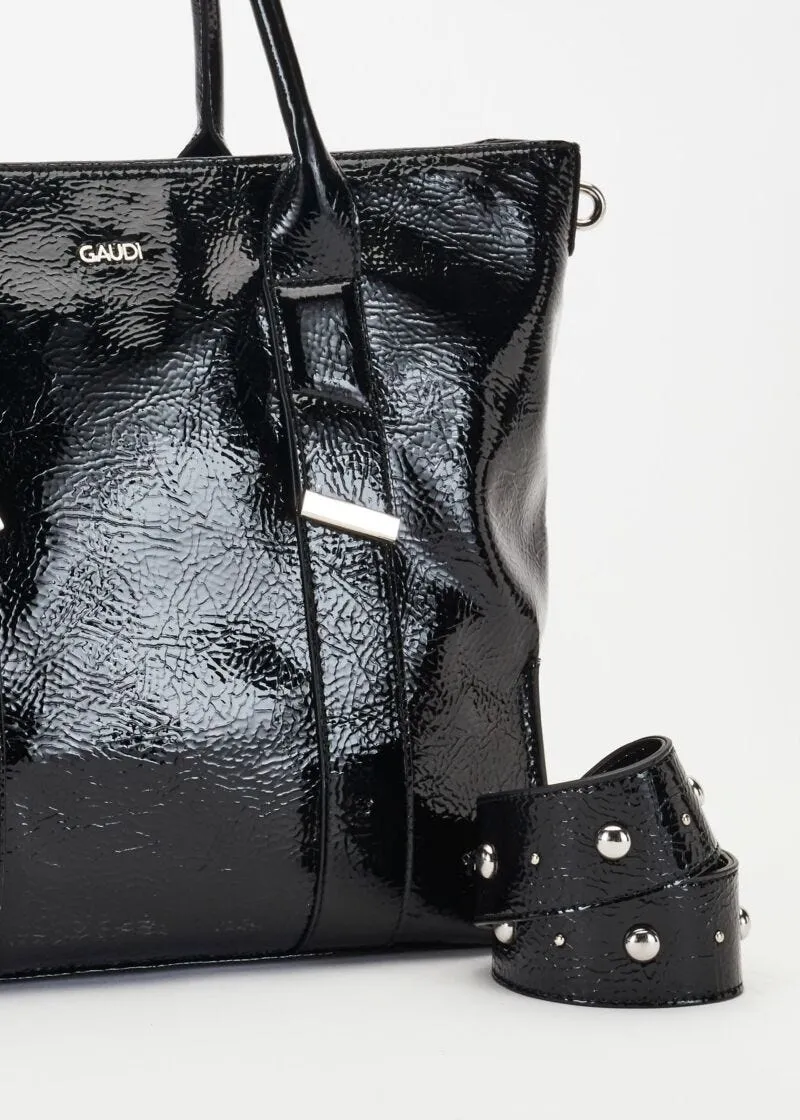 Shopping bag in vernice