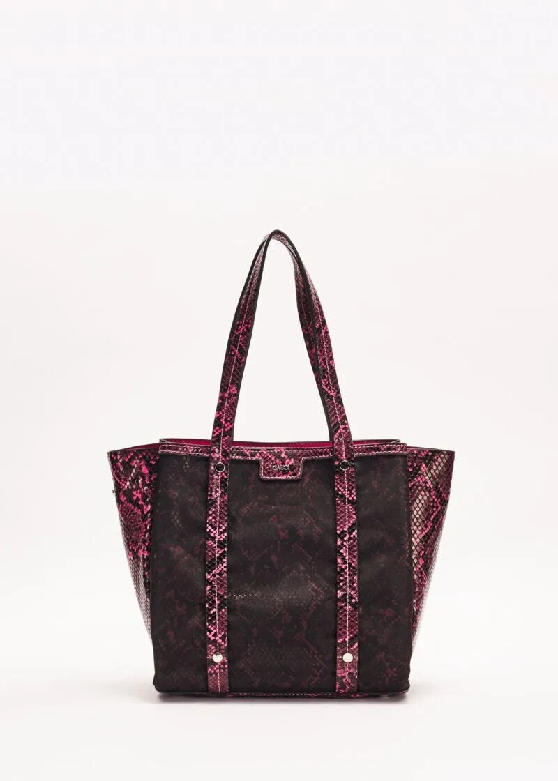Shopping bag piccola stampa pitone
