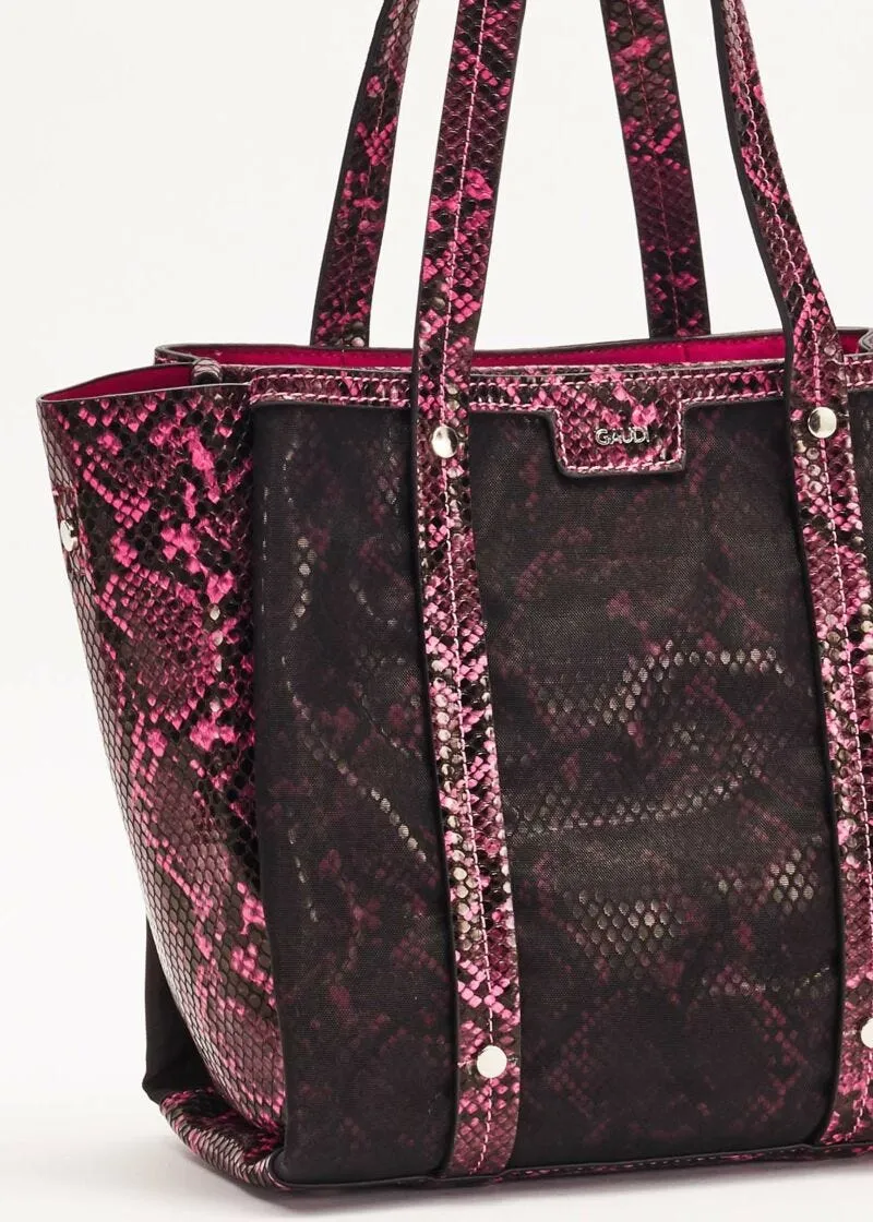 Shopping bag piccola stampa pitone