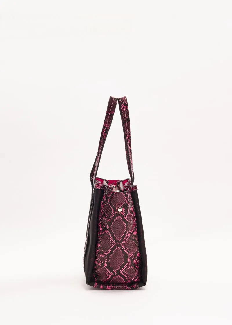 Shopping bag piccola stampa pitone