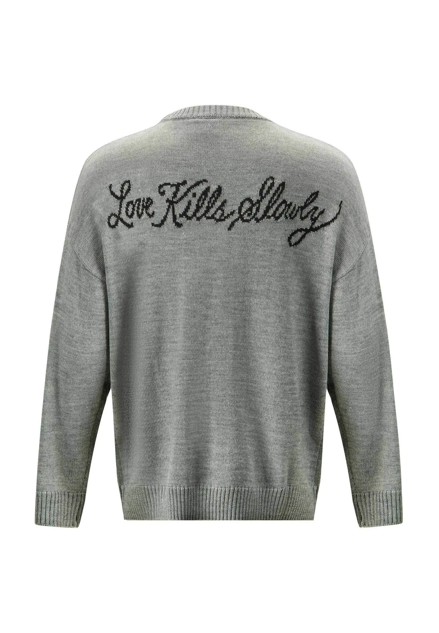 SKULL IN FLAMES  - Maglione