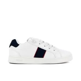 Sneakers bianche da ragazzo con lacci elastici