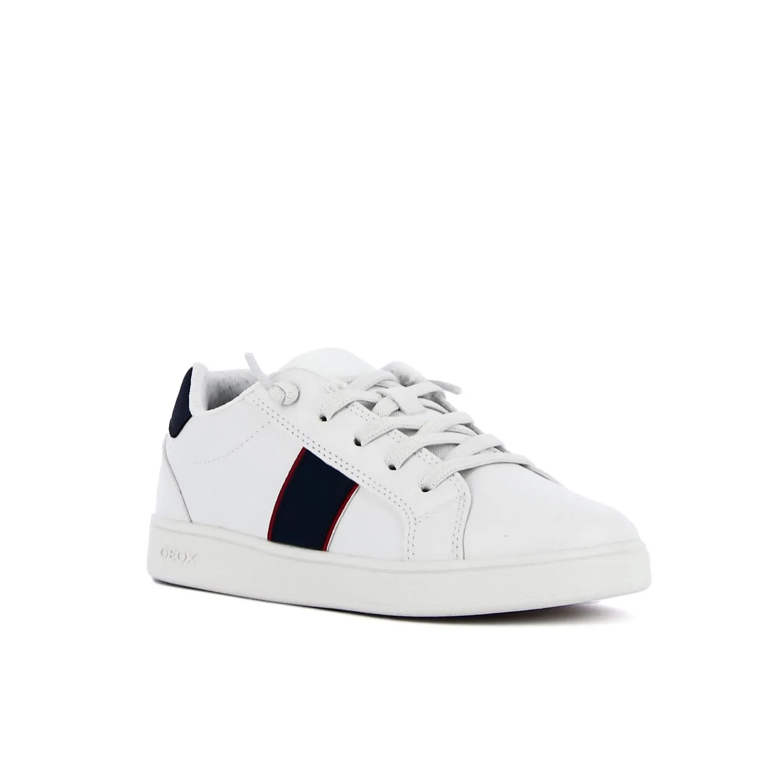 Sneakers bianche da ragazzo con lacci elastici