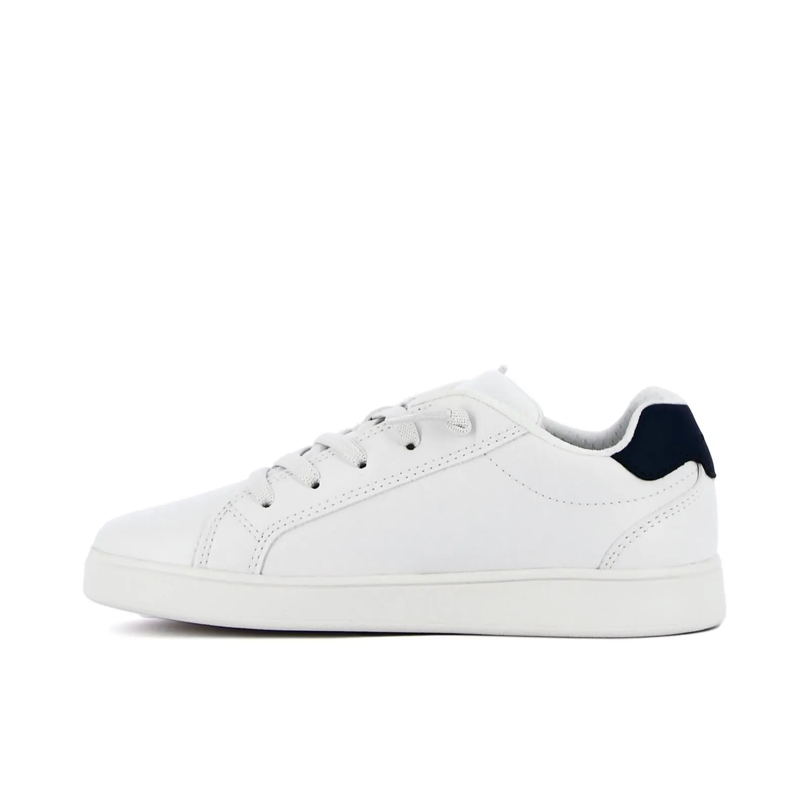 Sneakers bianche da ragazzo con lacci elastici