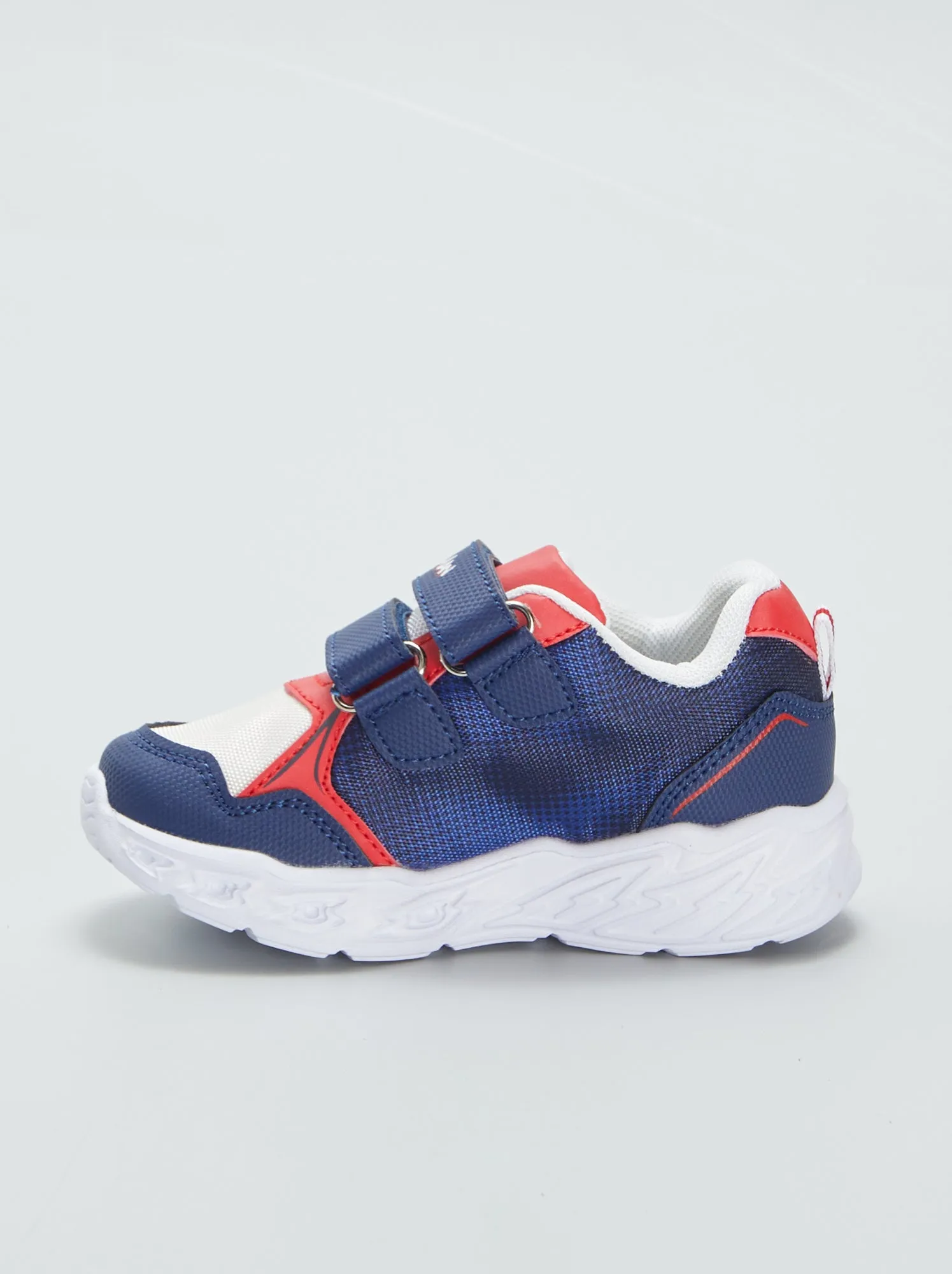 Sneakers con suola luminosa 'Spiderman' - blu