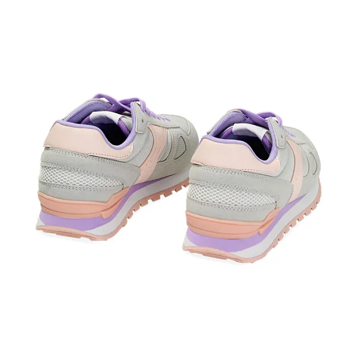 Sneakers grigie in tessuto