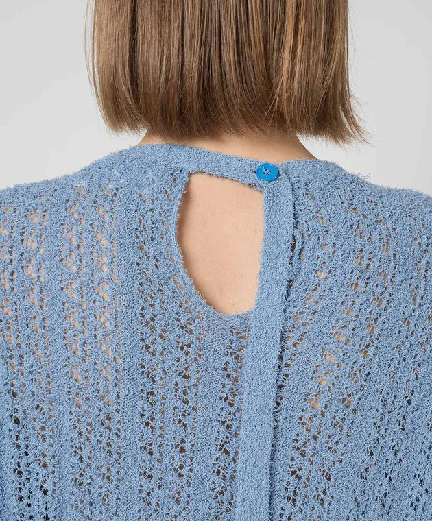 Solotre Maglione traforato blu M3B0064