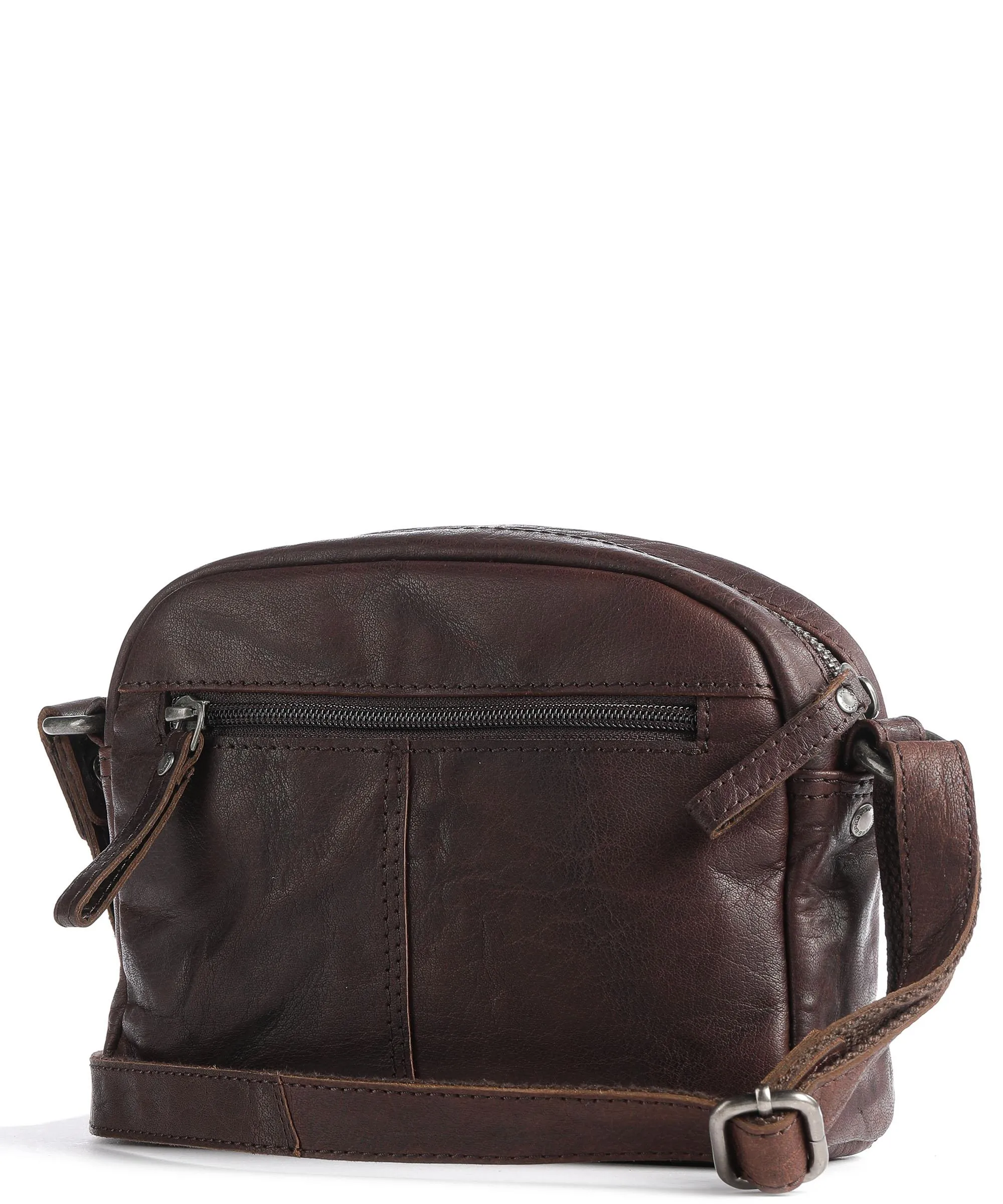  Spikes & Sparrow Bronco Borsa a tracolla pelle di bufalo marrone scuro  
