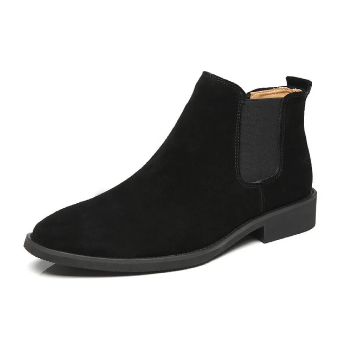 Stivaletti Chelsea classici retrò da uomo Stivaletti casual in pelle scamosciata di mucca in vera pelle da uomo Stivaletti casua