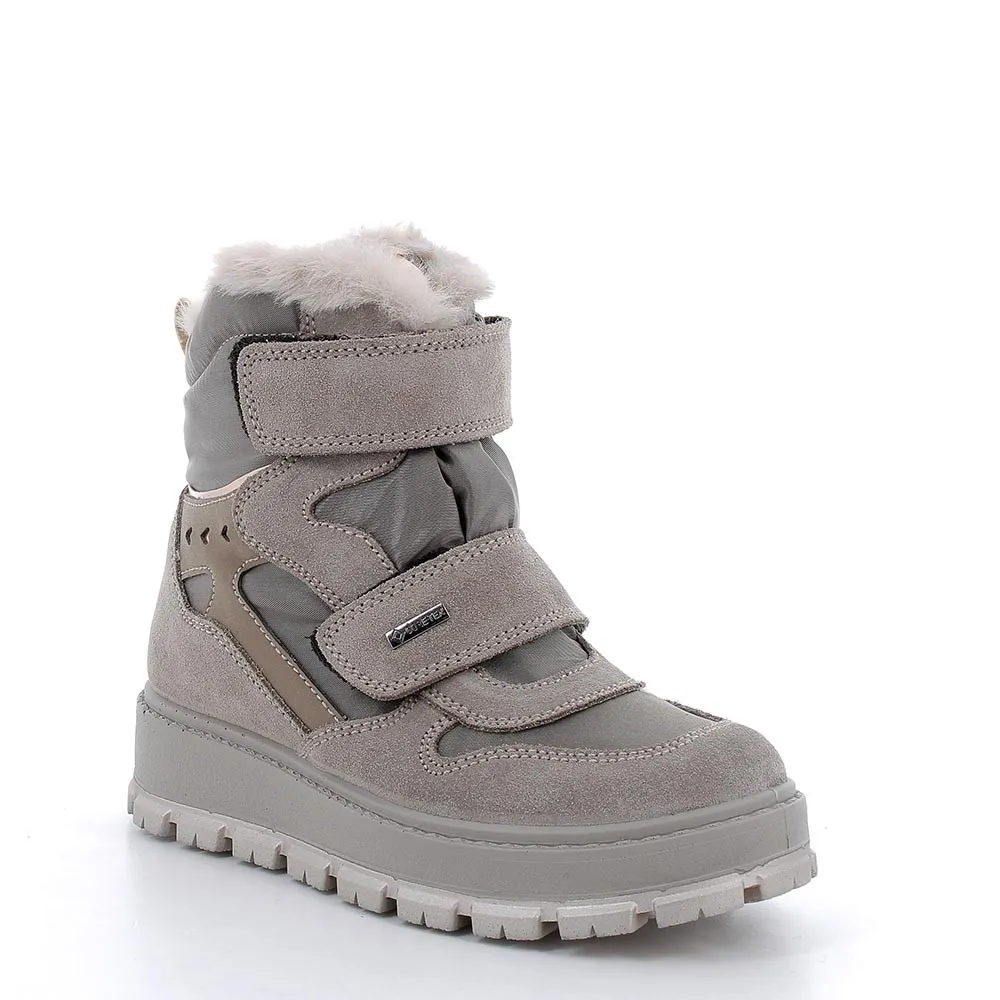 Stivaletti gore-tex da bambina beige scuro-pietra            