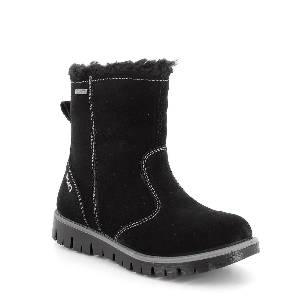 Stivaletti gore-tex in pelle da bambina nero            