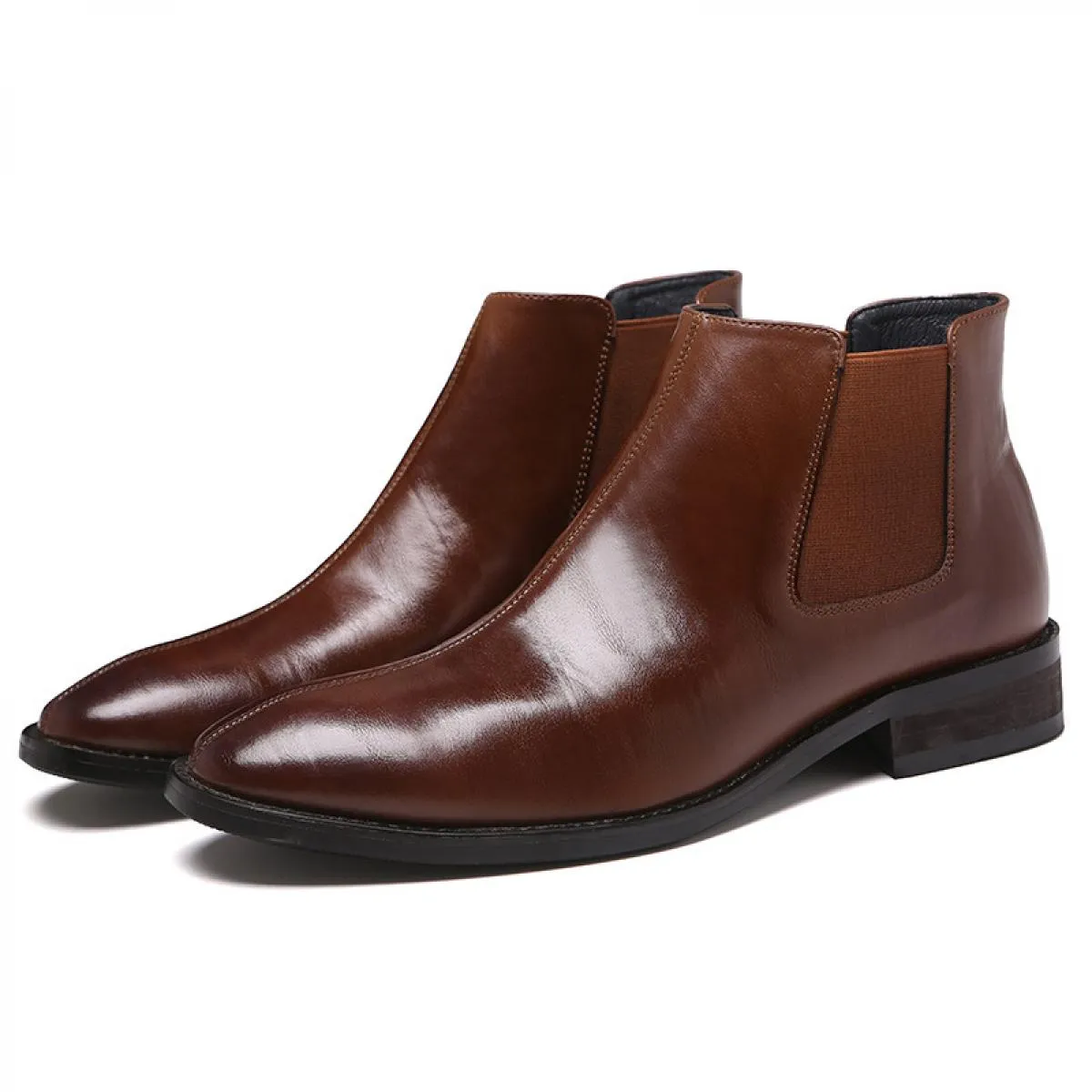 Stivaletti moda uomo Stivaletti Chelsea classici vintage Stivaletti da uomo Scarpe casual in pelle da uomo Stivali bassi da uomo