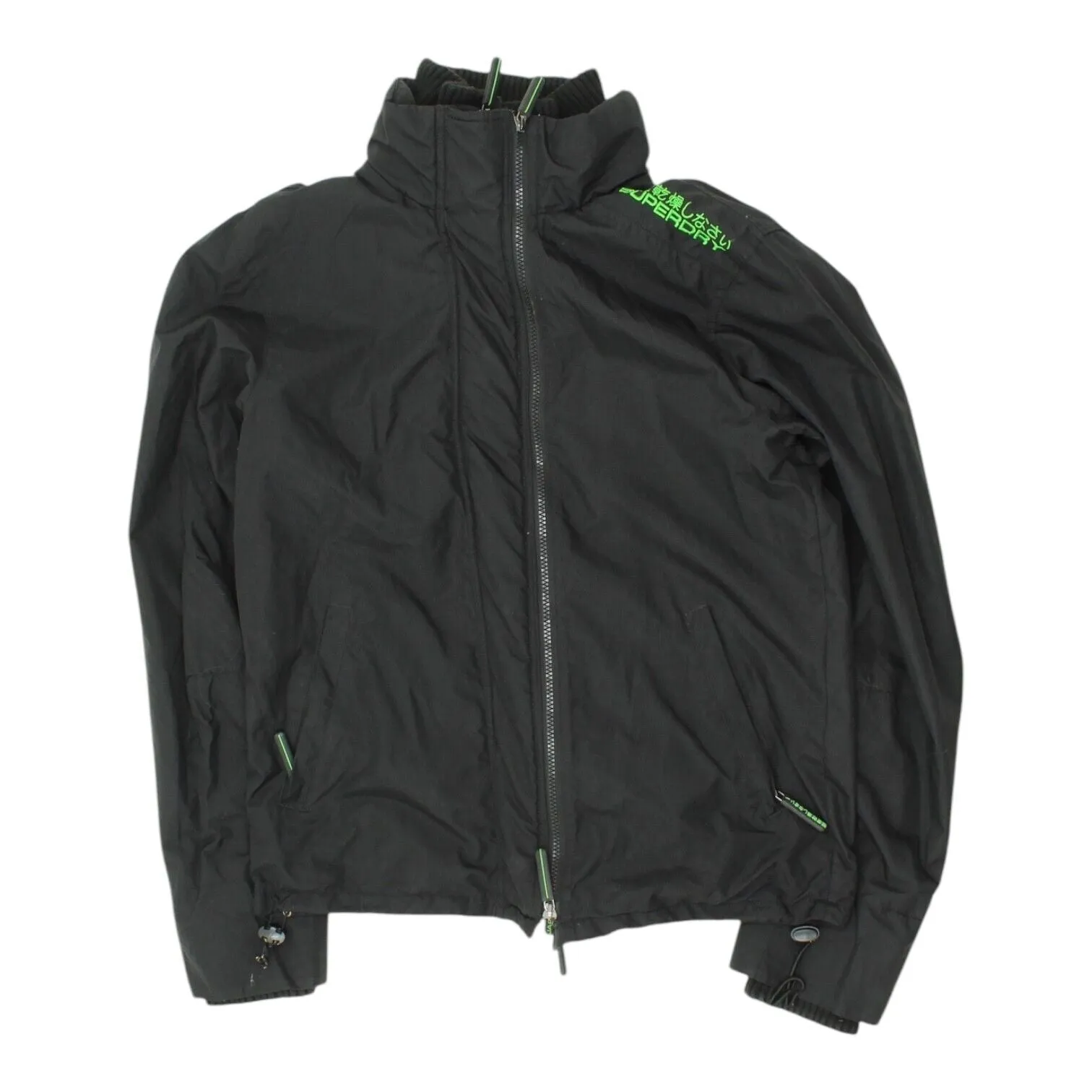 Superdry The Windcheater Mens Black Windbreaker Jacket | Outdoors Designer VTG
