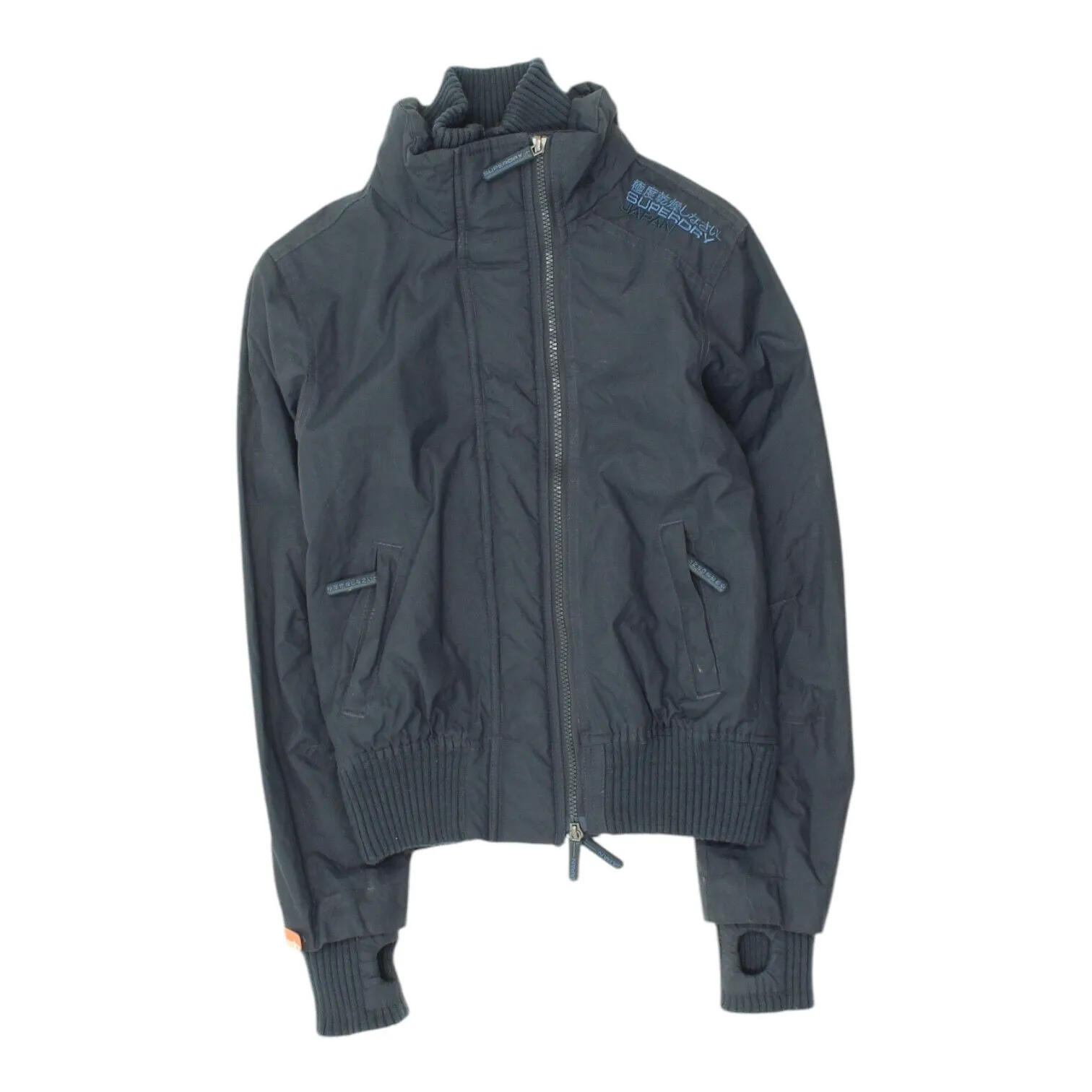 Superdry Womens Navy Windbreaker Jacket | Vintage Casual Outdoors Designer VTG