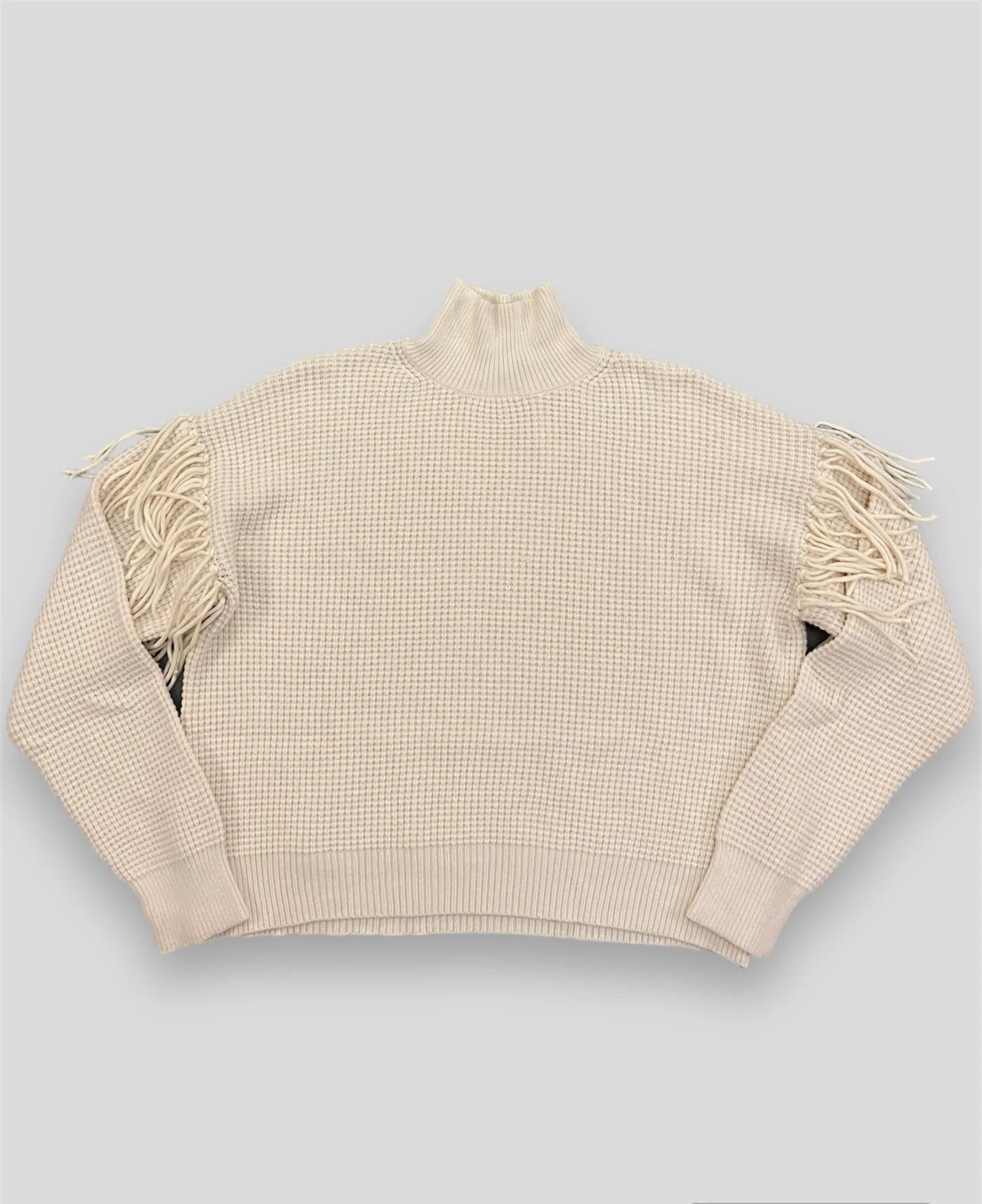 Susy mix maglione frange panna