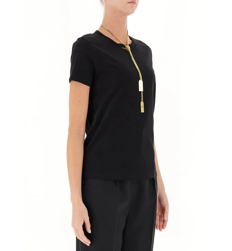 T-shirt con collana