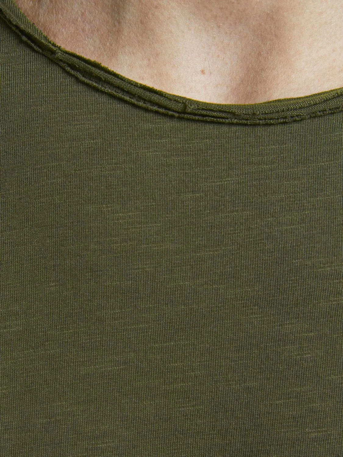 T-shirt Jack Jones JJEBASHER TEE O-NECK SS NOOS Verde Oliva