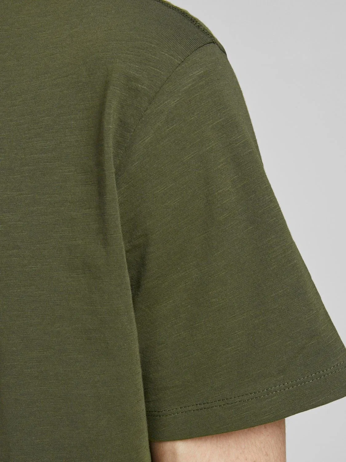 T-shirt Jack Jones JJEBASHER TEE O-NECK SS NOOS Verde Oliva