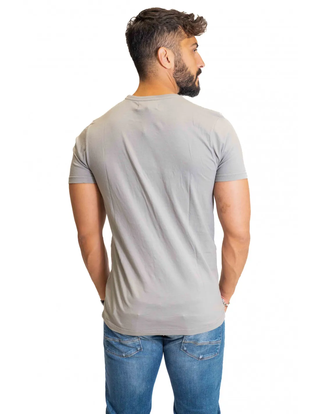 T-Shirt Uniform Jeans - Grigio Taschino