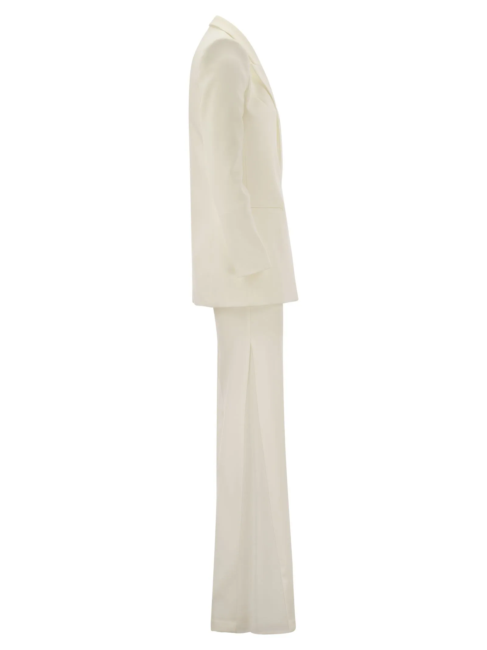 Tailleur giacca e pantalone in crêpe
