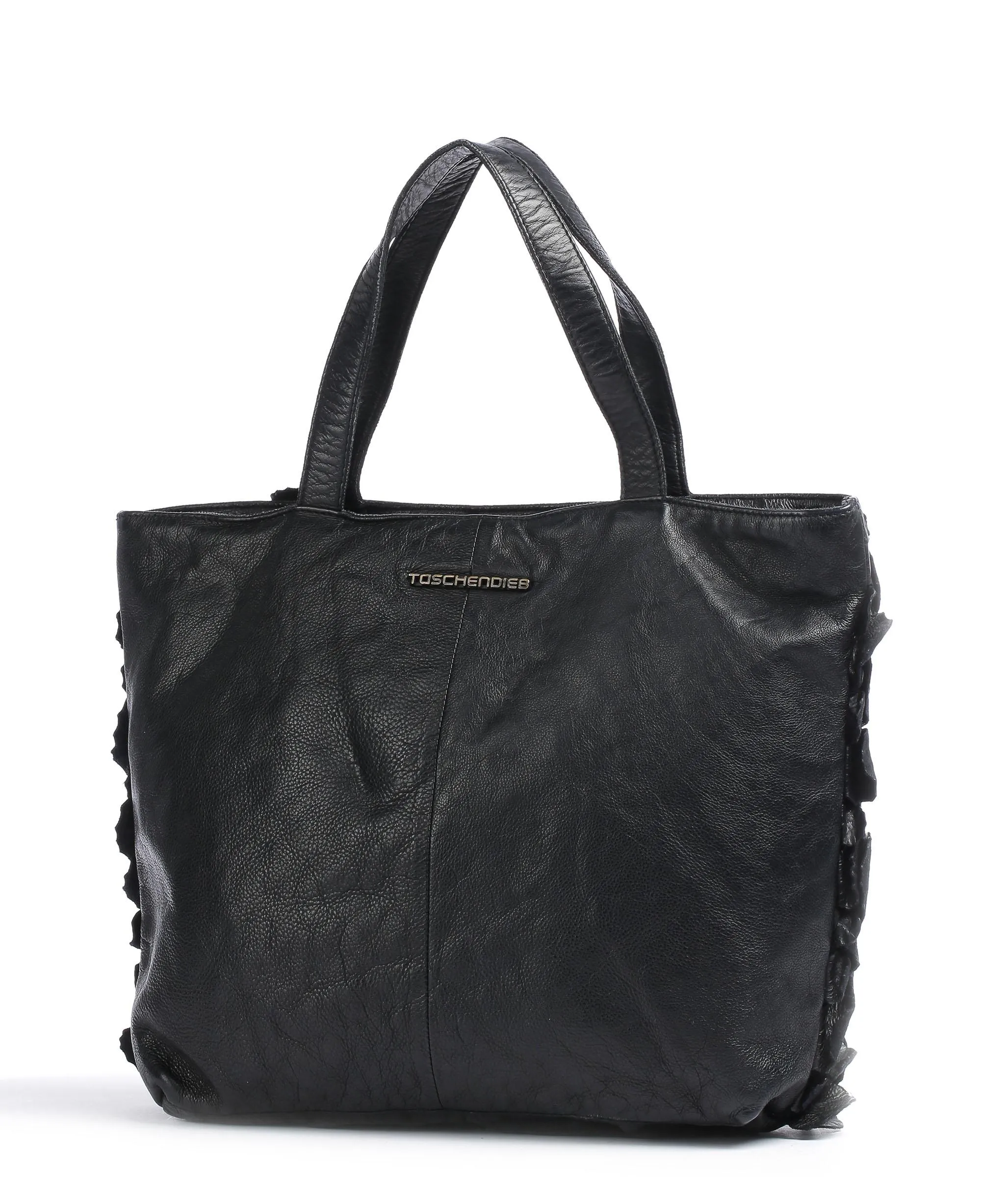  Taschendieb Wien Nussdorferstrasse 1 Borsa a mano pelle di vacchetta grana nero  
