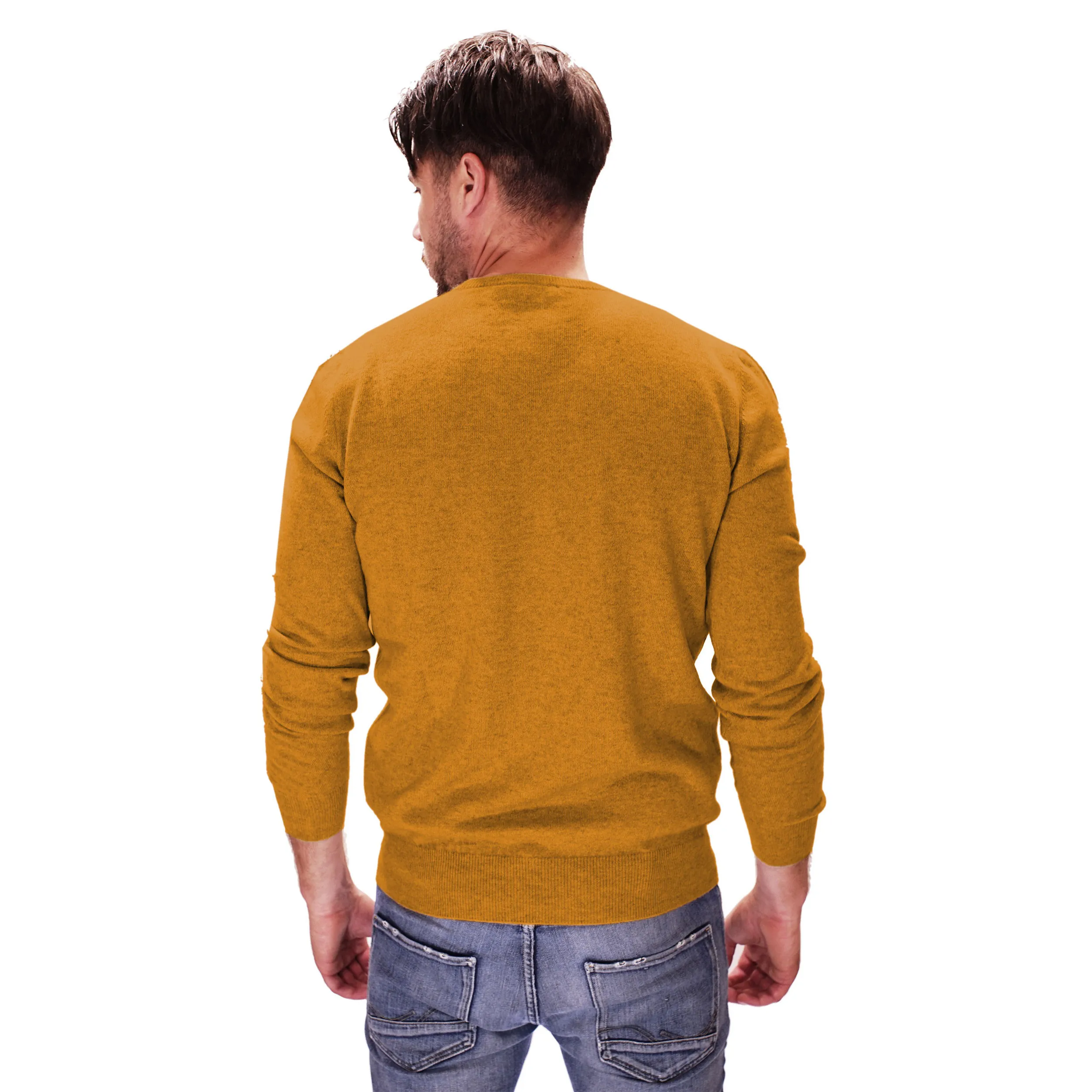 Tg.48 Maglia In Cashmere Girocollo