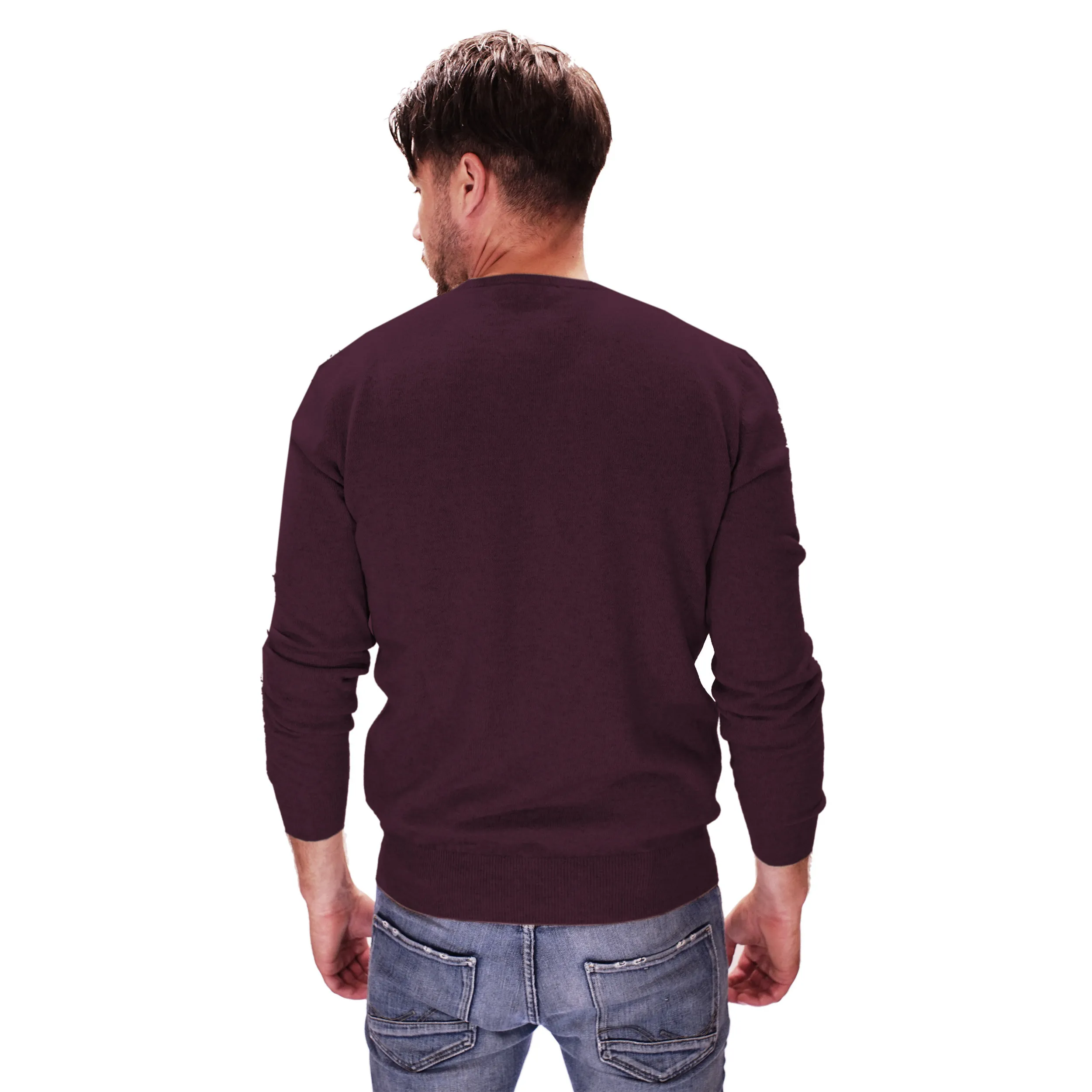 Tg.52 Maglia In Cashmere Girocollo