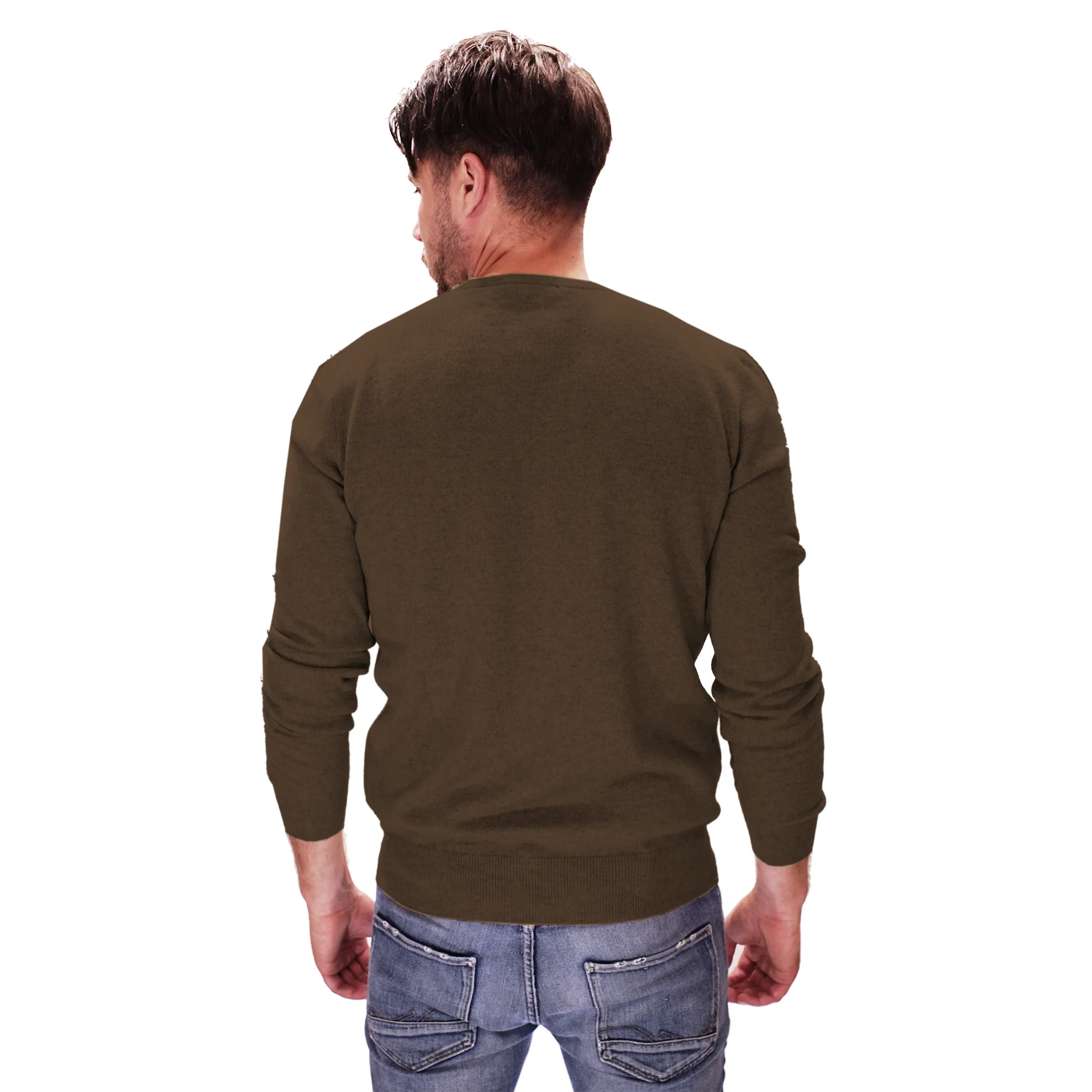 Tg.56 Maglia In Cashmere Girocollo