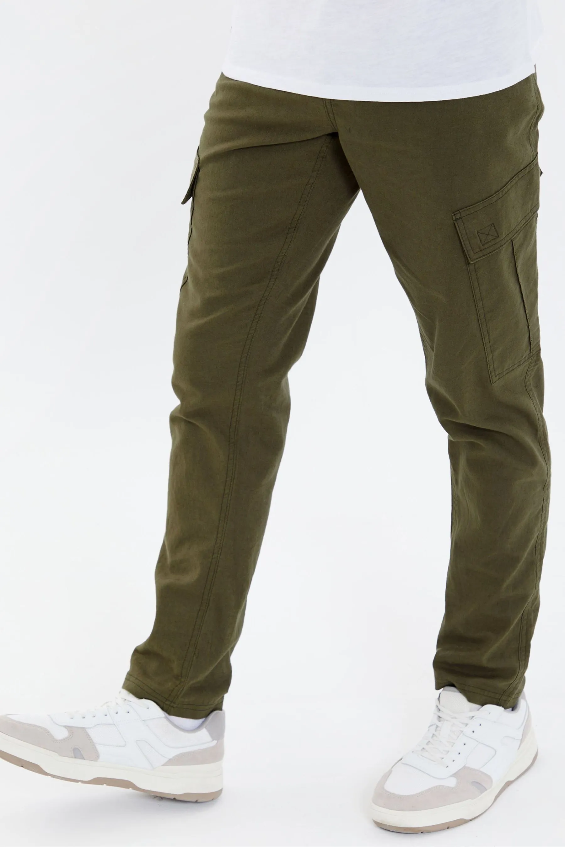 Threadbare - Pantaloni in Blend lino    