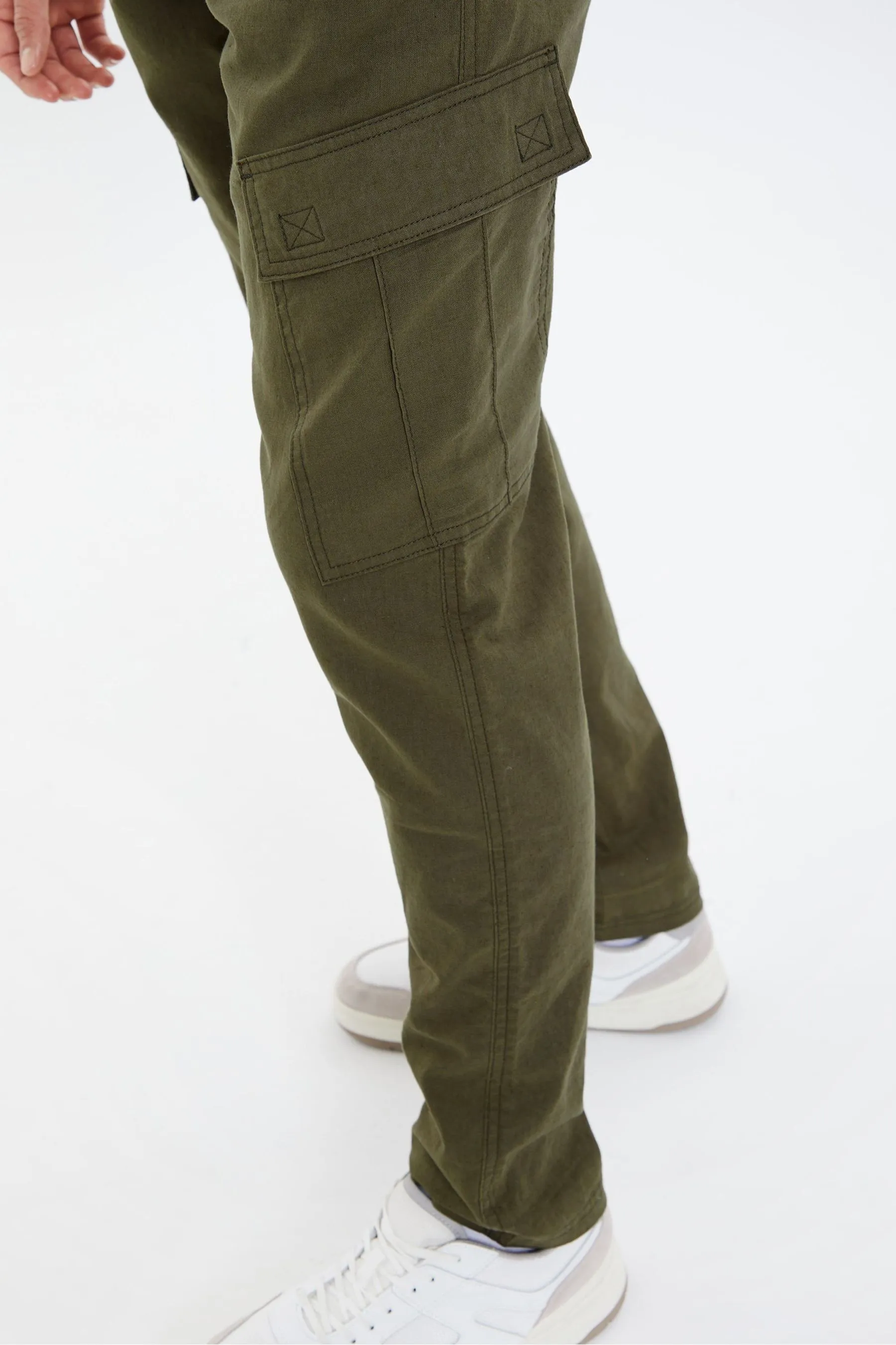 Threadbare - Pantaloni in Blend lino    