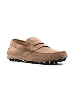 TOD'S Calzature,Mocassini Mocassino in pelle scamosciata marrone 