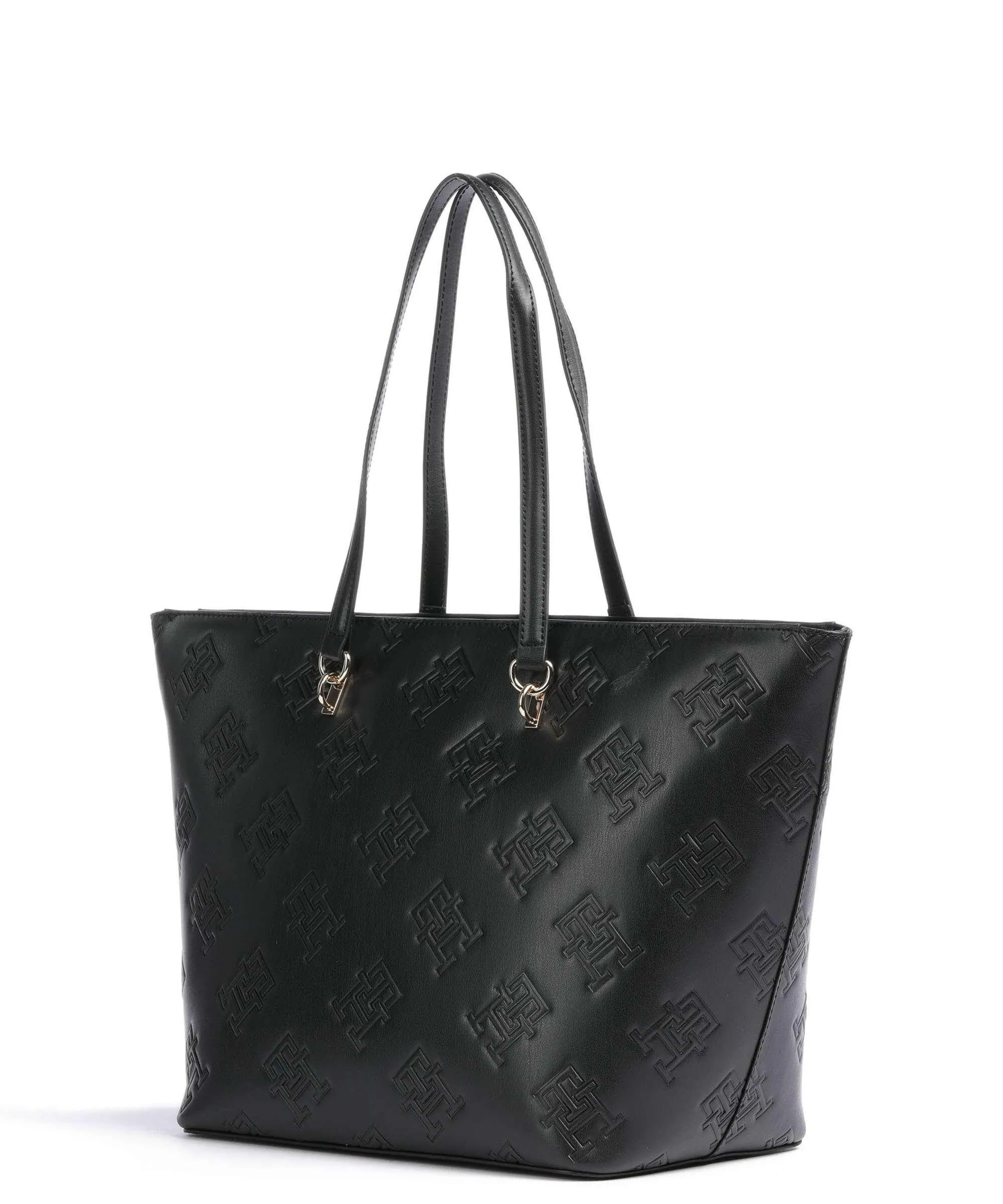  Tommy Hilfiger TH Refined Borsa shopper pelle sintetica nero  
