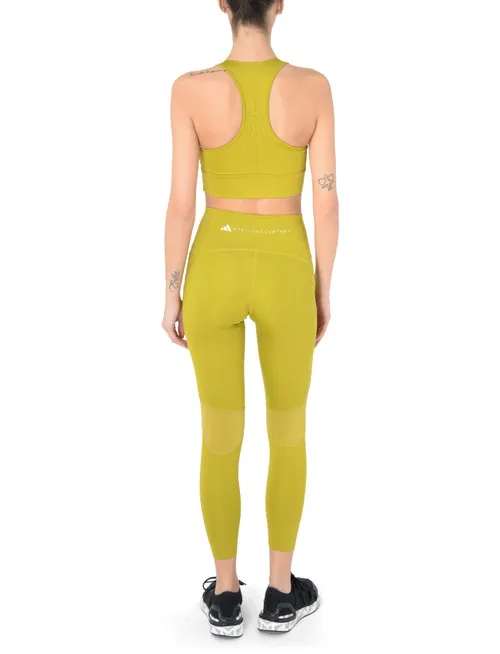 Top corto Adidas by Stella McCartney verde oliva