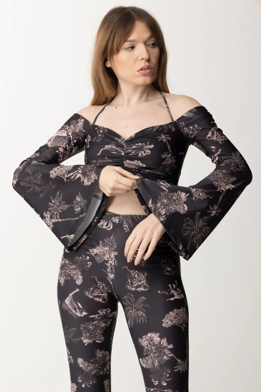 Top off-shoulder Iry con intrecci BLACK HAWAII