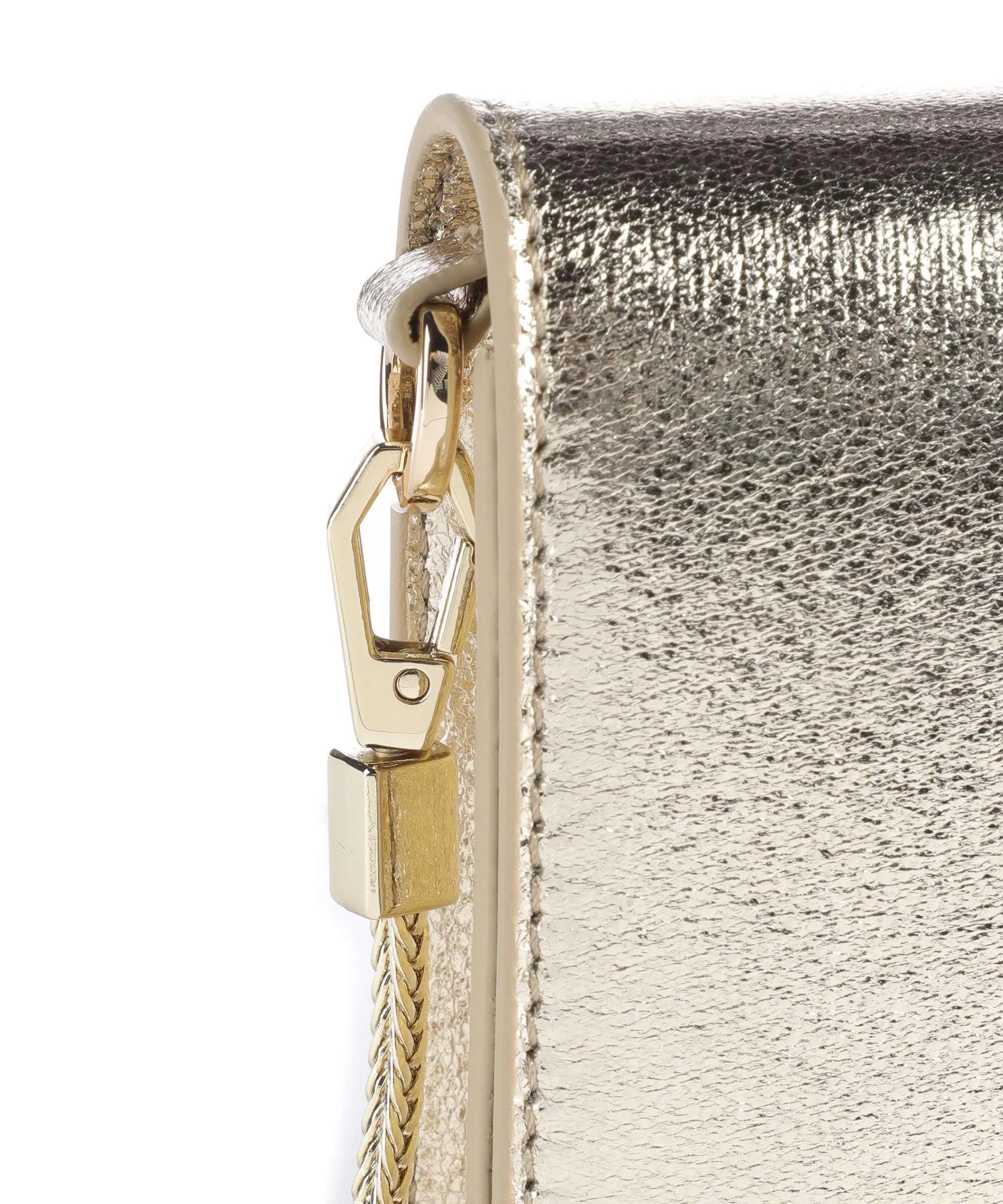  Twinset Shiny Borsa a tracolla pelle sintetica oro  