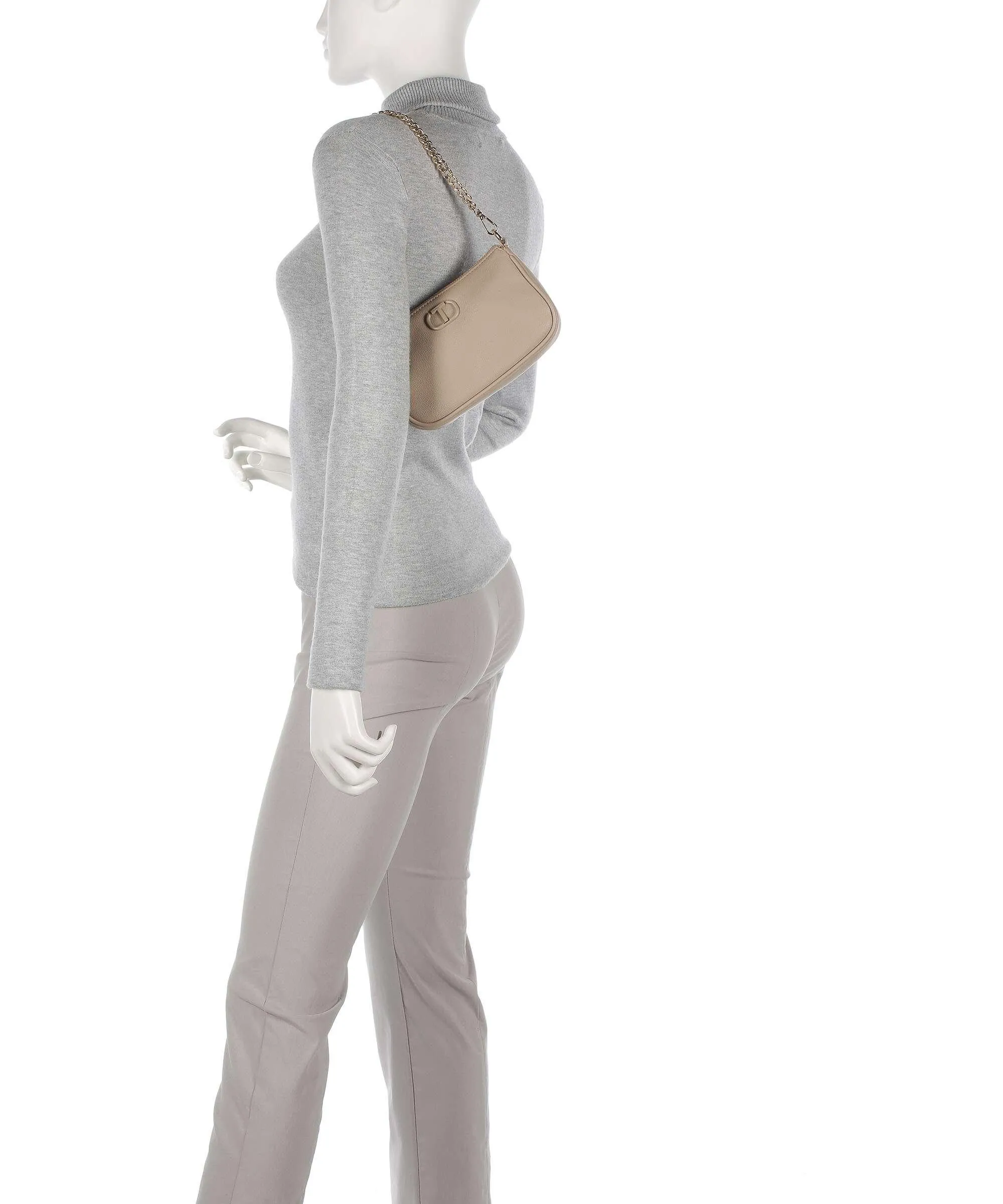  Twinset Together Borsa a tracolla pelle sintetica marrone  