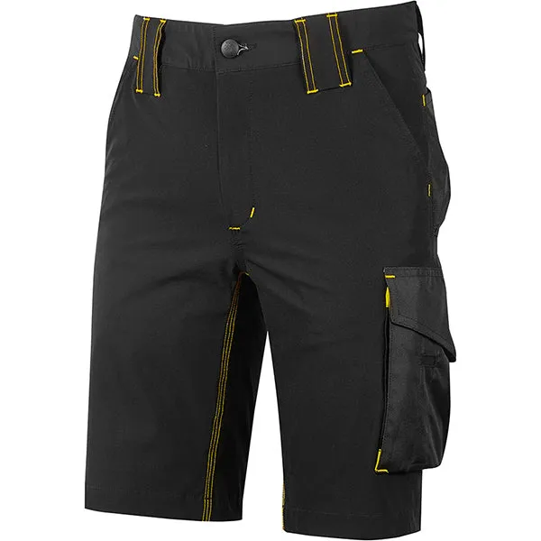U-POWER BERMUDA IN TESSUTO MERCURY COLORE BLACK CARBON TG.M
