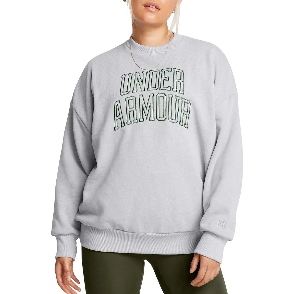      UNDER ARMOUR FELPA GIROCOLLO ICON HWT TERRY DONNA  