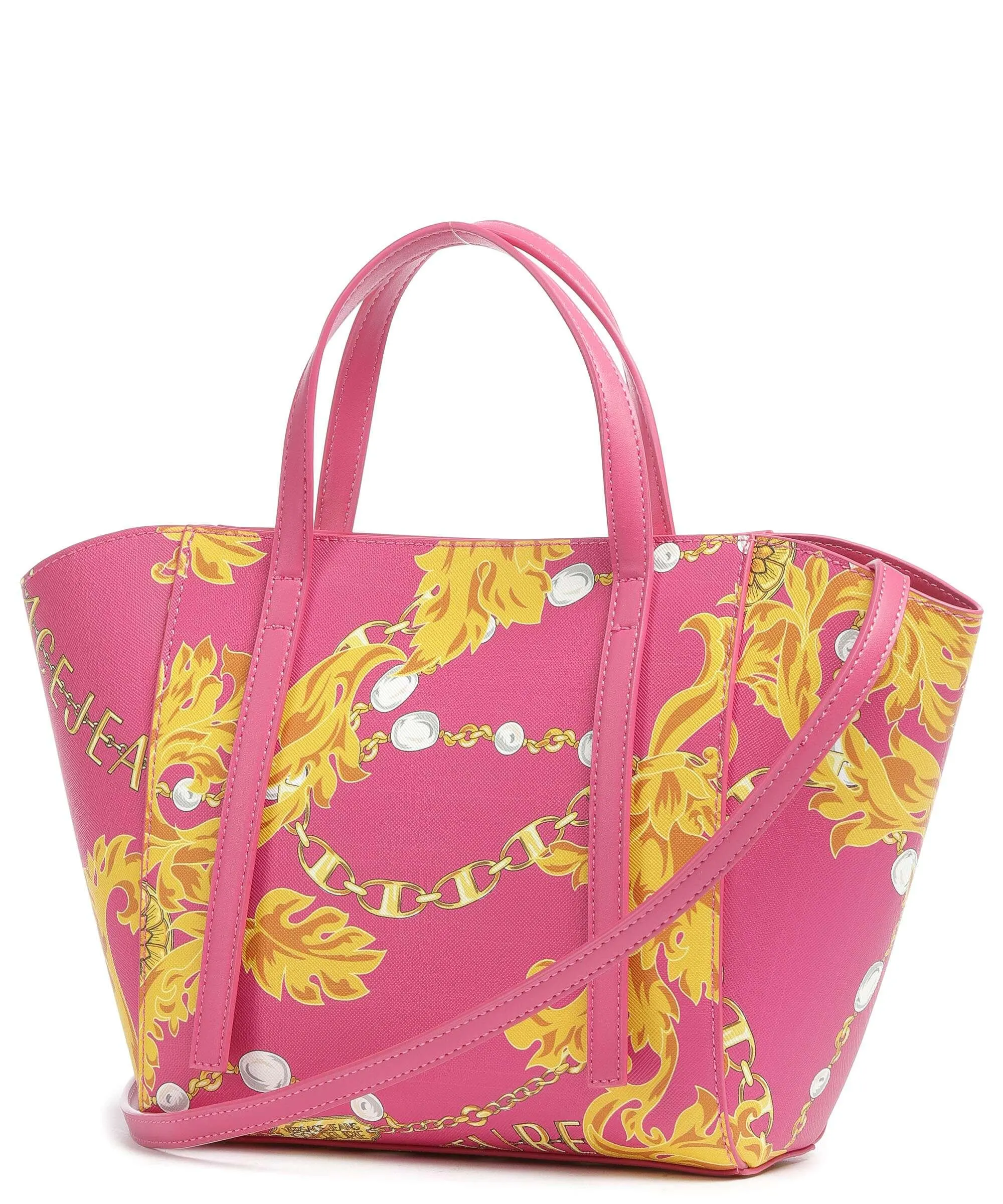  Versace Jeans Couture Graphic Borsa a mano pelle sintetica pink  