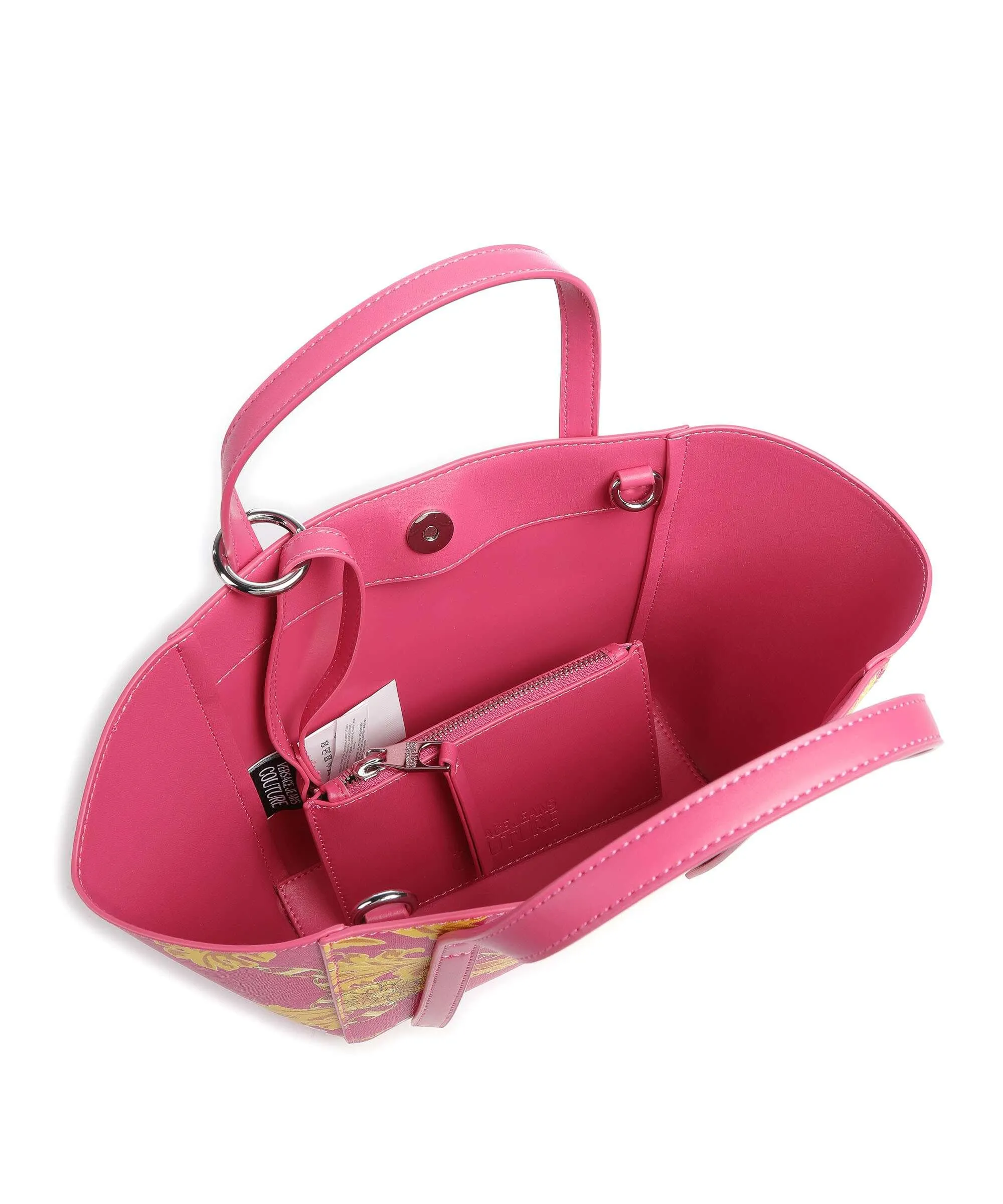  Versace Jeans Couture Graphic Borsa a mano pelle sintetica pink  