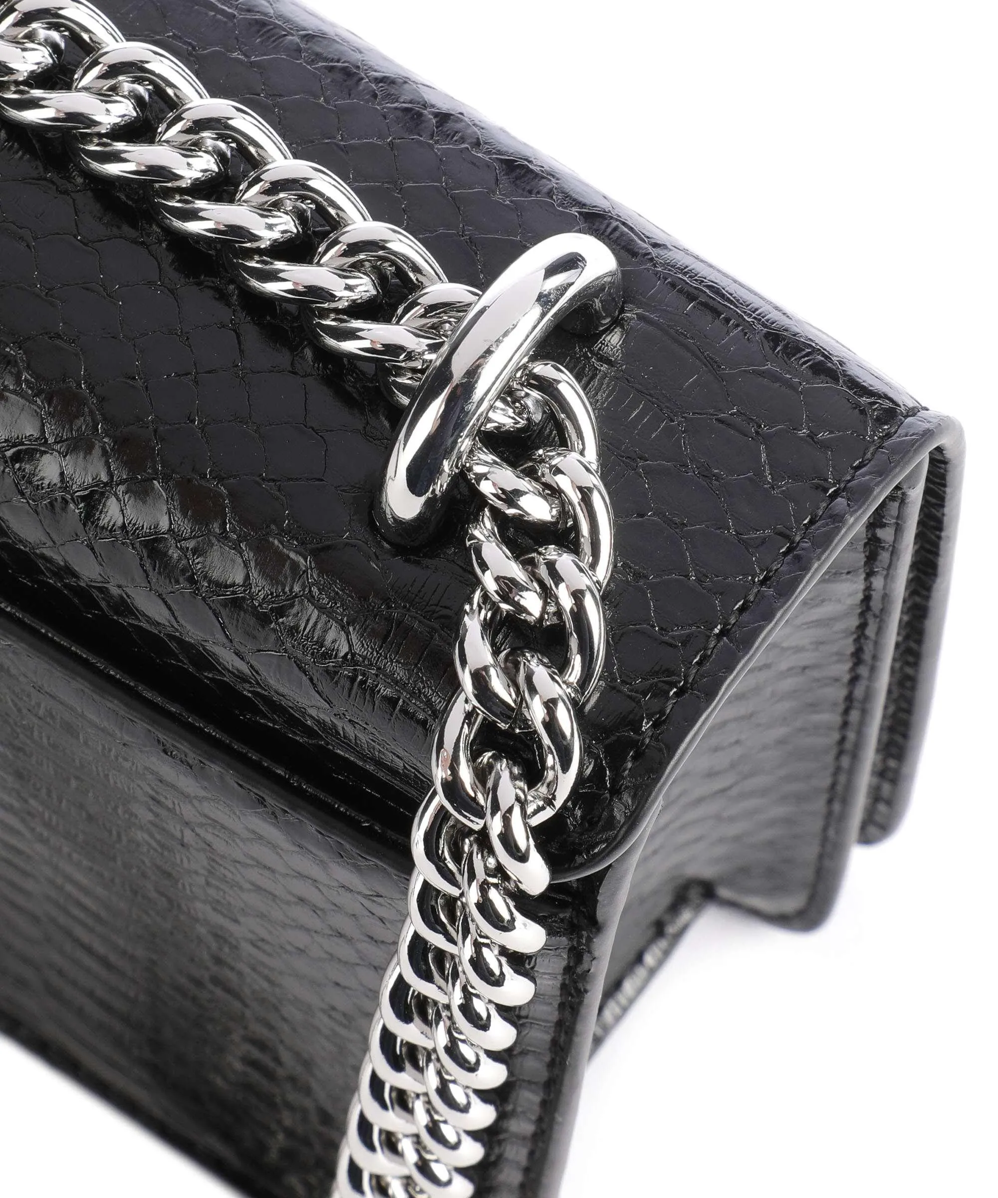  Versace Jeans Couture Logo Lock Borsa a spalla pelle sintetica nero  