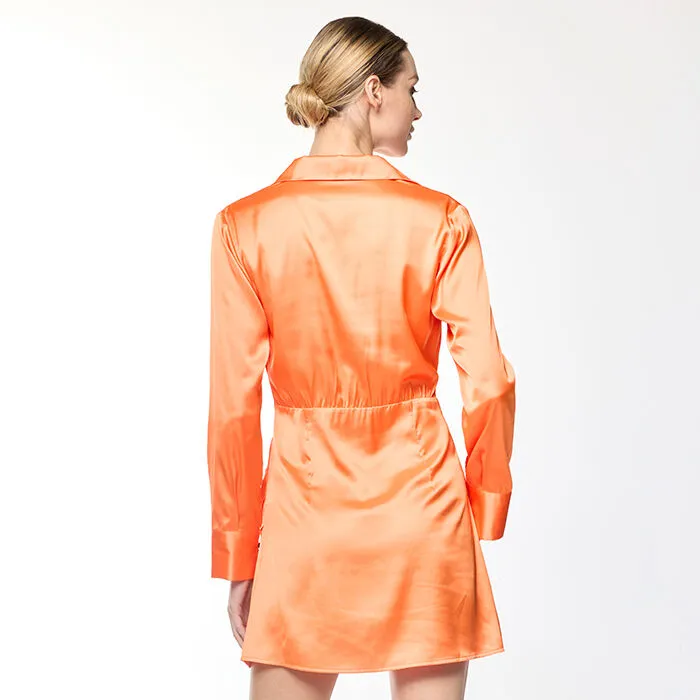 Vestito arancio in tessuto