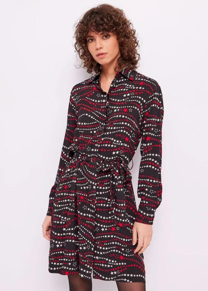 Vestito chemisier con stelle
