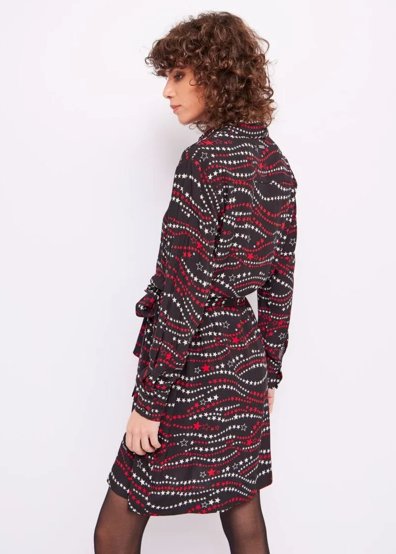 Vestito chemisier con stelle